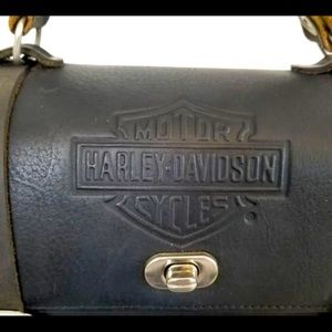 VINTAGE Harley-Davidson Barrel Crossbody Bag Amazing Condition